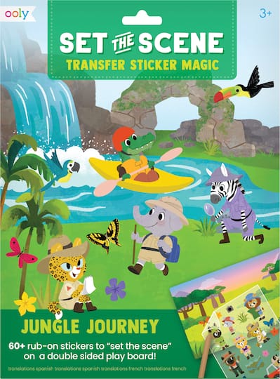 OOLY Jungle Journey Set The Scene Transfer Stickers Magic